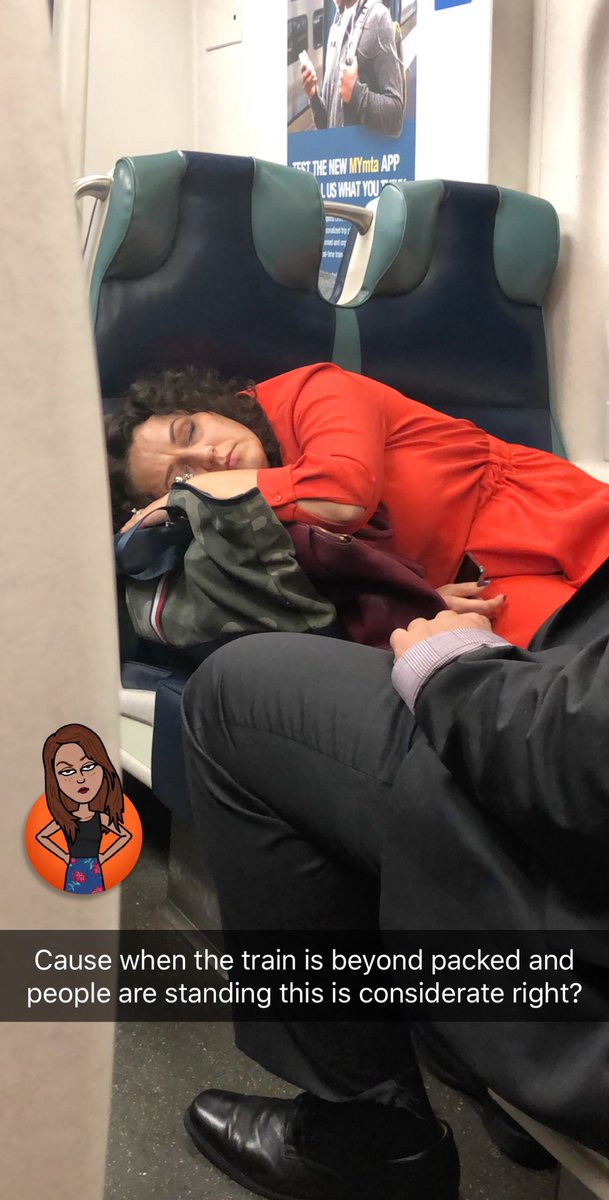 erikarosegenova's tweet photo. The train is packed people are crowded together standing by the doors, but this is considerate right? #lirr #lirrproblems #commuter #commuterlife #commuterproblems https://t.co/m1eNc0HMk4