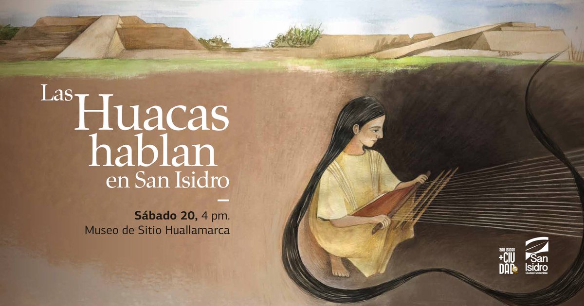#BibliotecaInfantil
Pasa una tarde inolvidable y familiar en la huaca Huallamarca. Presentamos un nuevo libro de nuestro plan lector #SanIsidroLee. "Las huacas hablan en San Isidro". Sábado 20 a las 4 pm. en Av. Nicolás de Ribera, esquina avenida El Rosario 201. #IngresoLibre