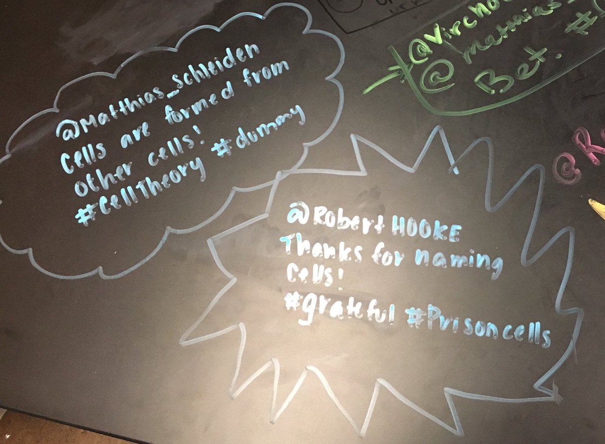 mrsjenmar's tweet photo. Table tweets to review cell theory #CHS9BioRocks #CHS9Family https://t.co/Suu0ZfKOdn