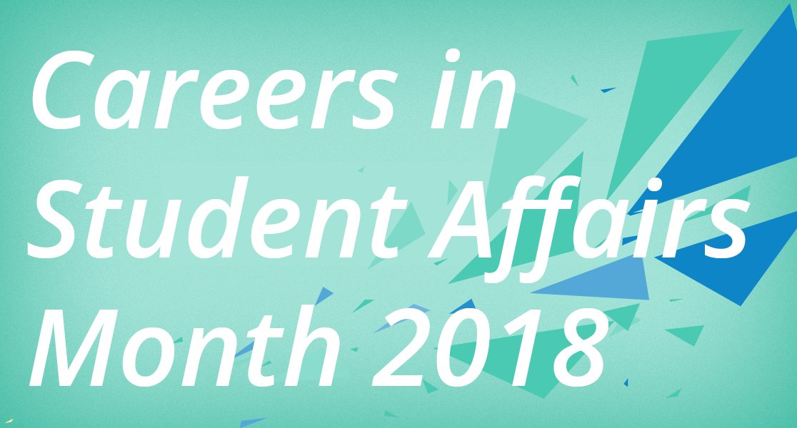 NASPAtweets's tweet image. October is Careers in Student Affairs Month! This year, the theme for #CSAM18 is Magnify Your Lens. Celebrate with us throughout the month by participating in FREE webcasts, #CSAMphotochallenge and more: bit.ly/NASPA-CSAM