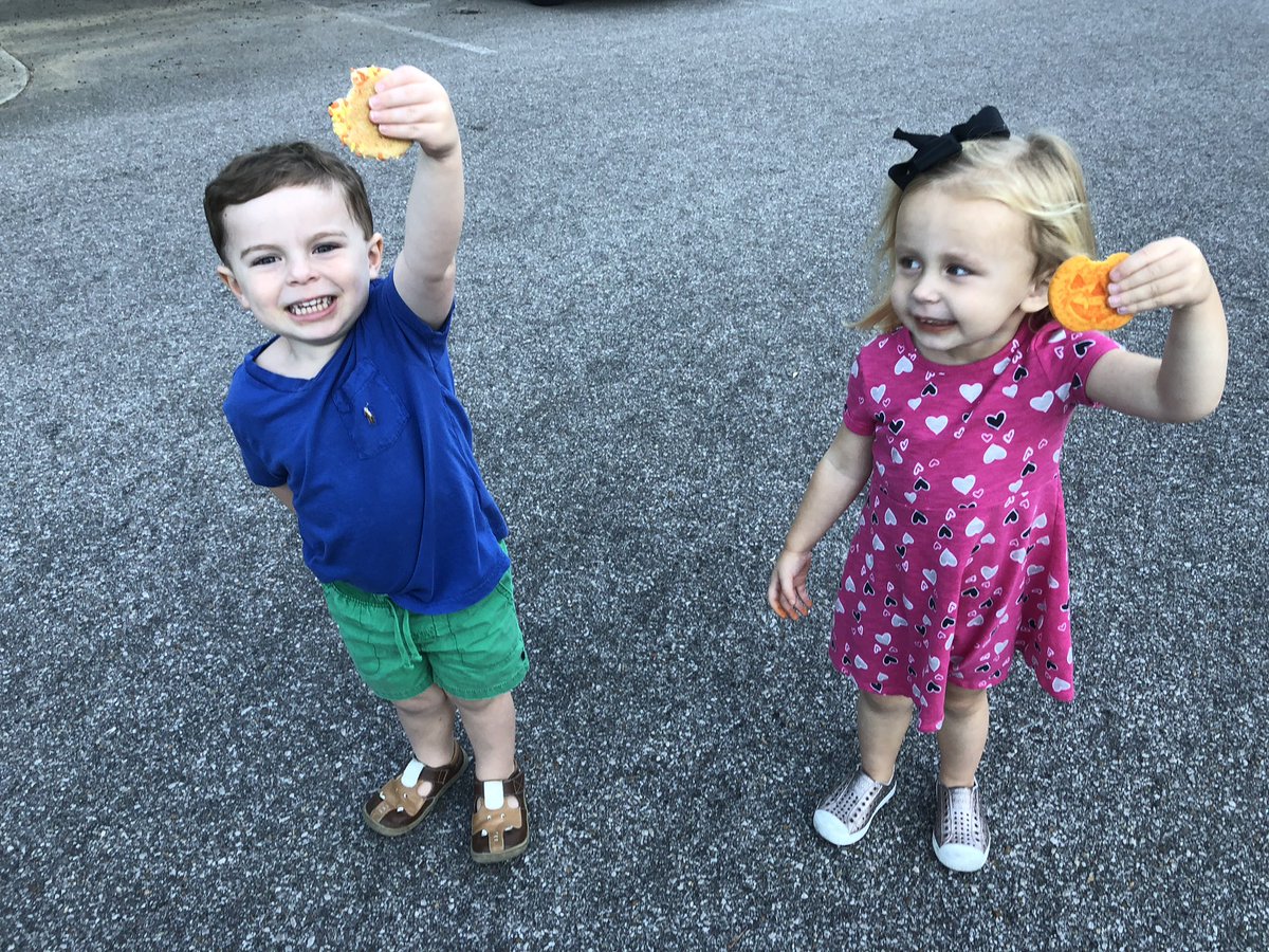 We took them to their first BP Outdoor Social! #futureBPstudents #cousins #bluffparkpanthers