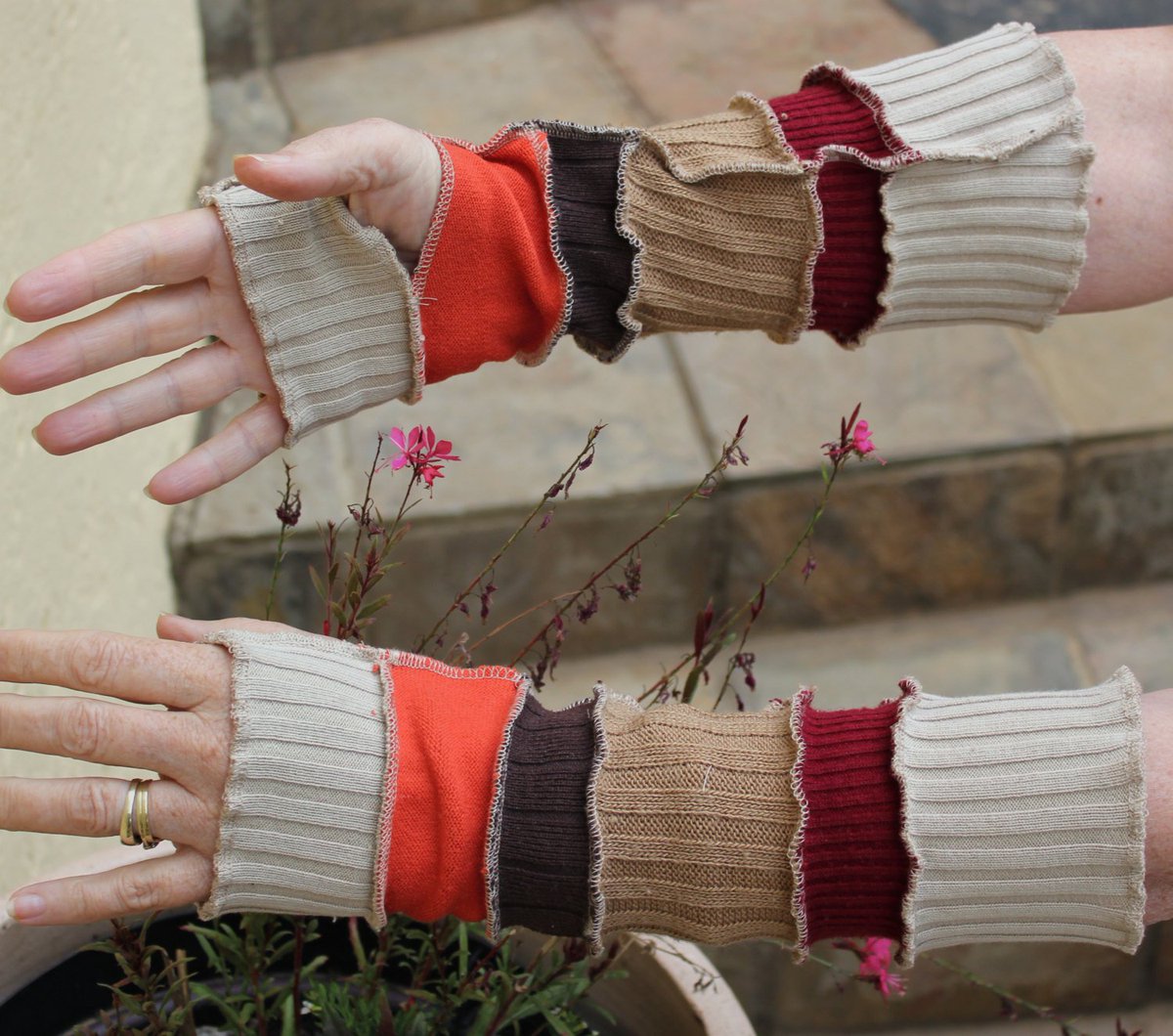 kennainafrica's tweet photo. Fingerless gloves , Long arm warmers , Upcycled sweaters , Hippie gloves , Katwise inspired , Wrist warmers , Boho fingerless gloves. https://t.co/P0EB4YXszz #KennaInAfrica #KatwiseInspired https://t.co/D7fZnCv9Zm