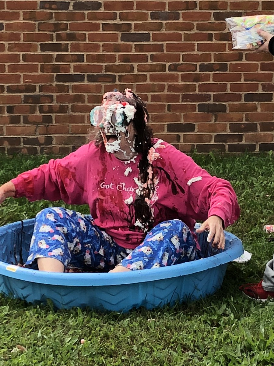 Walk-a-thon assembly! Park sharks having fun with silly string, duct tape and human sundaes. <a href="/worth_park_pta/">Worthington Park PTA</a> <a href="/WoParkSharks/">Worthington Park Elementary School</a> #ItsWorthit