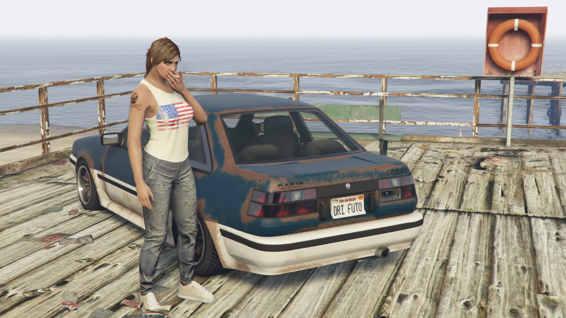 カルン A Twitter ボディーペイントと合わせて白に変更 大変気に入ったのでコレで決定です フト用のネタナンバーできました Driftとfutoを掛けて Dri Futo です W Gta5 Gtaonline Gtao Gtaオンライン Https T Co Sswhnq81tf Twitter