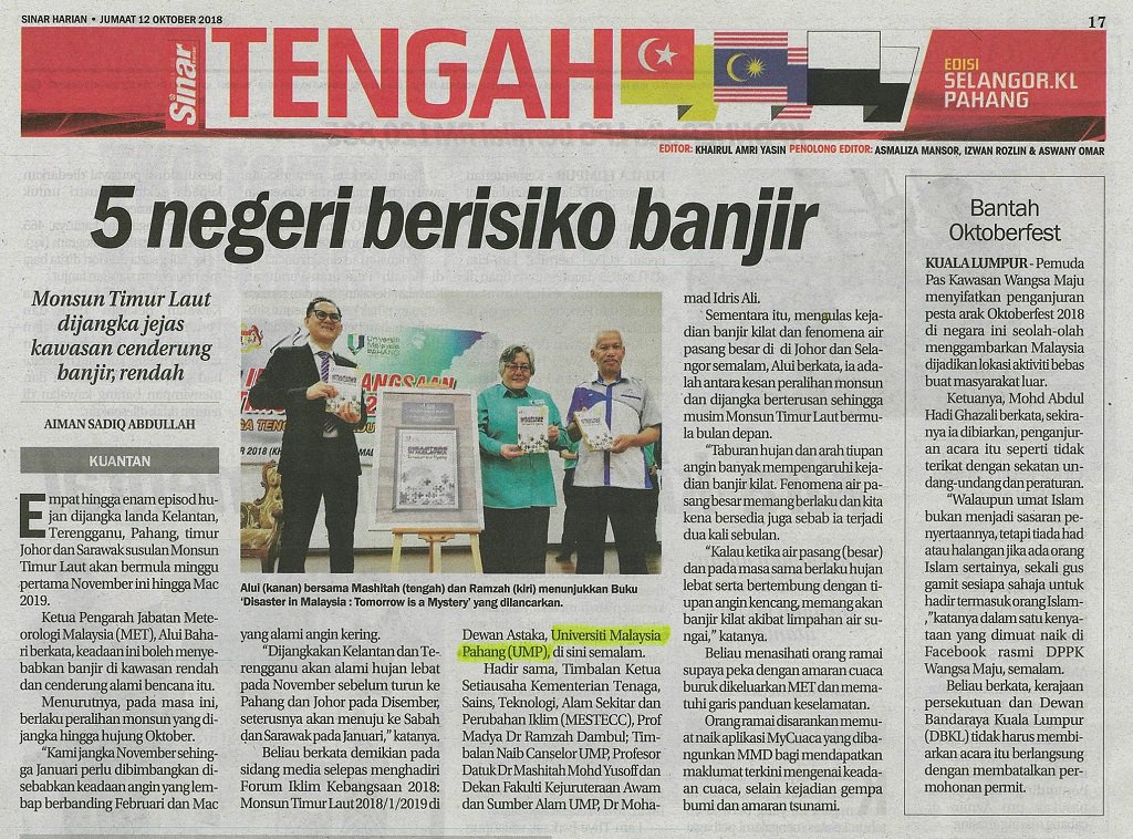 umpsamalaysia's tweet image. #UMPSharing 

Sinar Harian : 5 negeri berisiko banjir
news.ump.edu.my/sinar-harian/5…

#UMPFirstChoice #UMP5Bintang