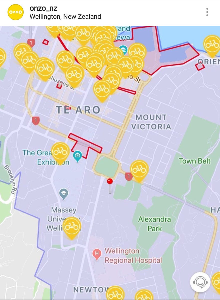 meredith_mix's tweet photo. Onzo taking an interesting zone approach to managing dockless bikeshare in Wellington #onzowatch #bikeshare https://t.co/YUgbPU5z46 https://t.co/eqsxpsRZUM