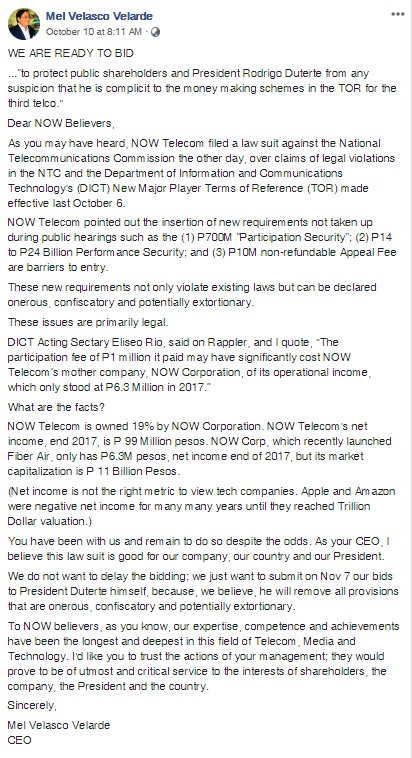 nowtelph's tweet photo. We are ready! #nowtelecom #3rdtelco https://t.co/MxesAfGLOx
