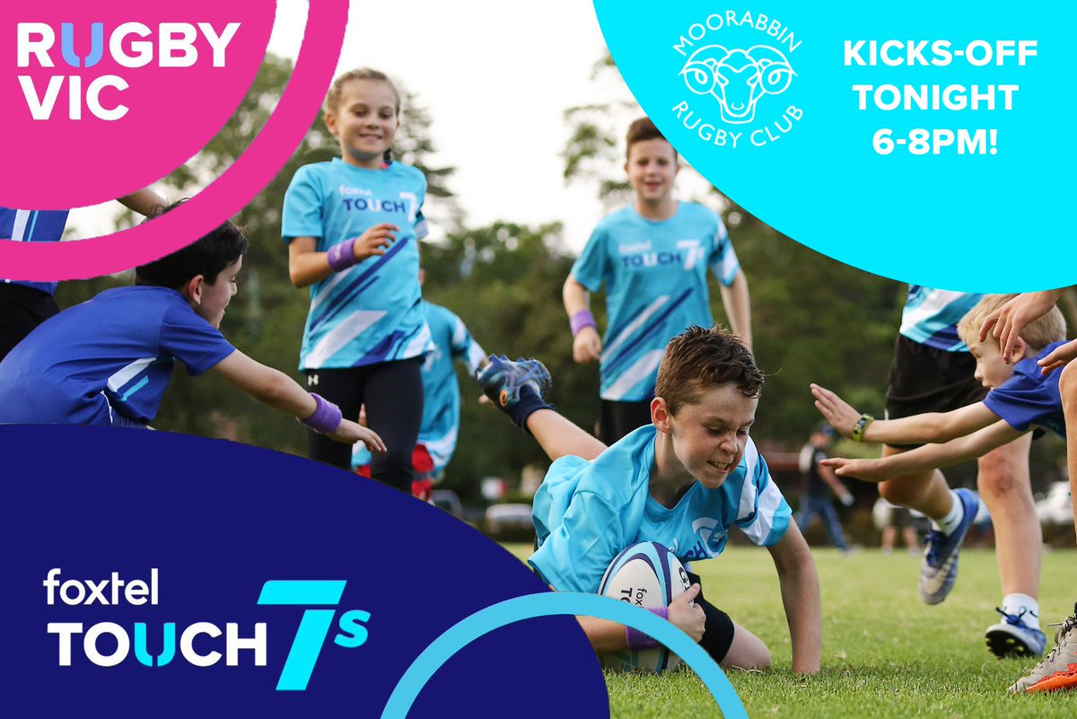 RugbyVictoria's tweet photo. Tonights the night! 🙌☀️

The Moorabbin Rugby Club Touch 7s centre launches tonight with over 100 players taking to the field from 6pm!

There will be plenty of food and drink on offer, so come down and witness some fast, fun Foxtel Touch 7s in the evening sun! ☀️☀️ https://t.co/f2YH3kwKe3