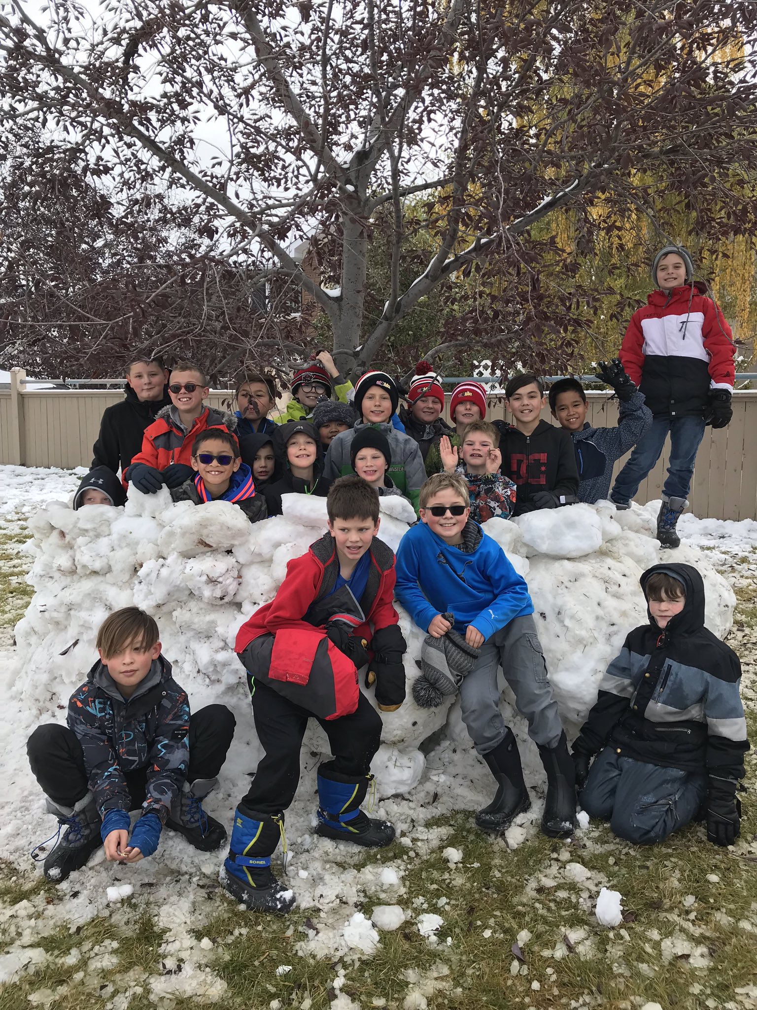 Saint Sebastian_CCSD on Twitter "When life gives you snow make snow