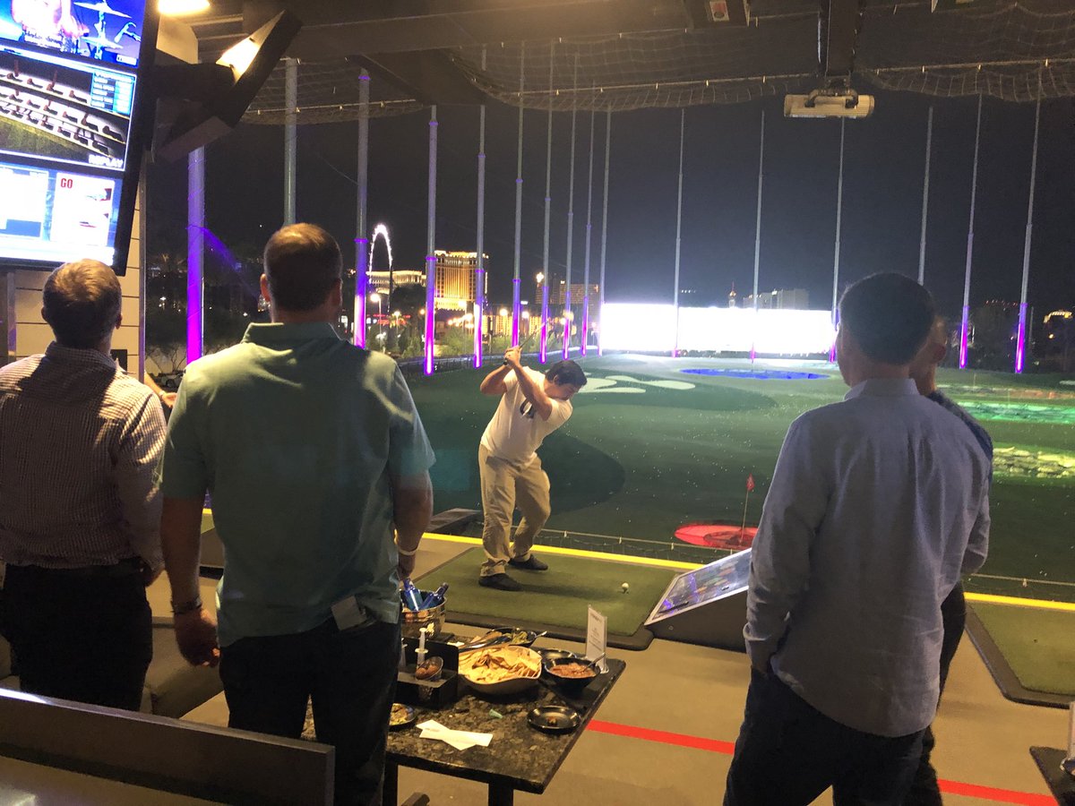 TheNGCOA's tweet photo. @foreUP is out here enjoying @TopgolfLasVegas at Golf Business #TechCon18🏌🏽♂️🙌🏻 https://t.co/OhHfw4bE2t