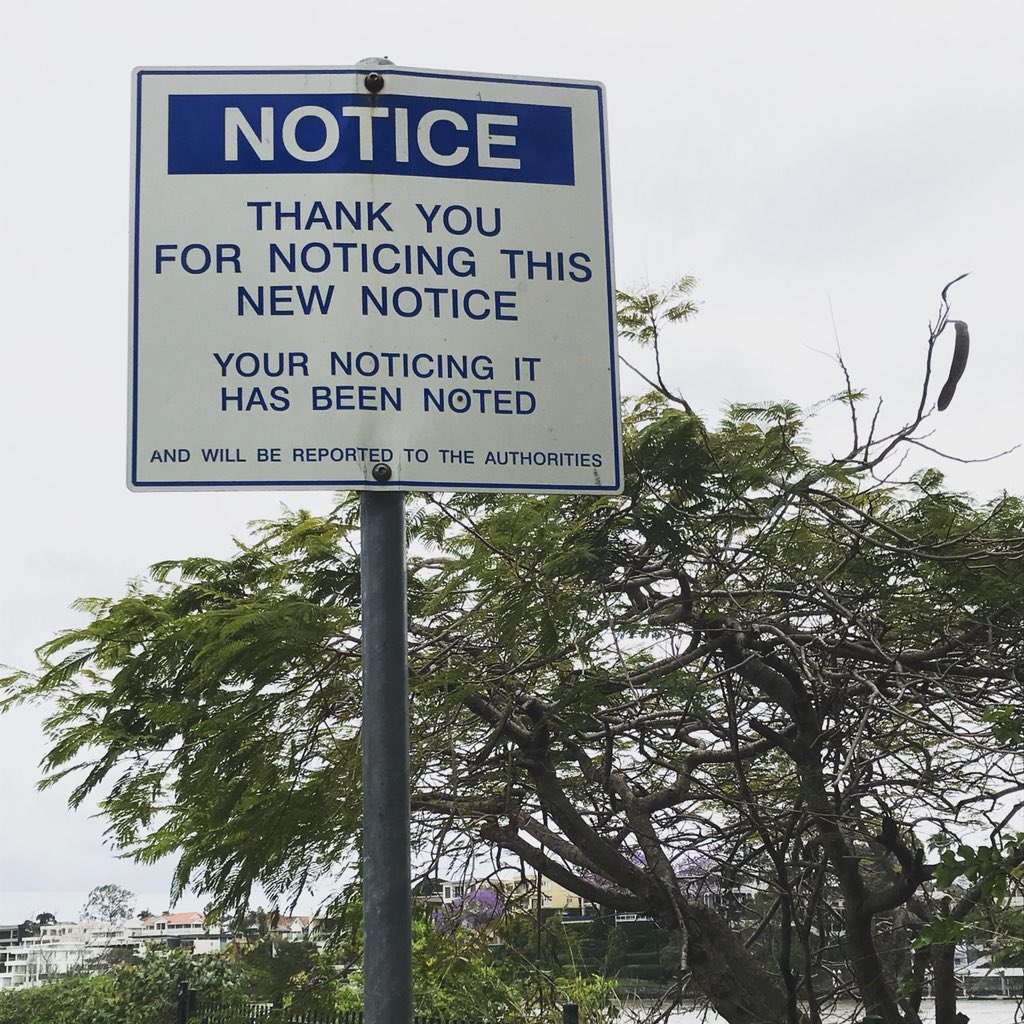 wordcorps's tweet image. Noted.  
#notice #artsigns #brisbanepowerhouse #thingsyouseewalking