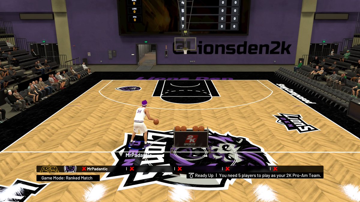 LionsDen2k's tweet photo. The new court looks amazing thanks again to @breoworx for the amazing job. @2KPROAM @NBA2KLeague @proam @BruceofTheLeaf @Atime231 @AyoDominic_ @Jimmylocpnt @ThxnkYu #OnlyTheStrongSurvive https://t.co/a8O5lKoIIo