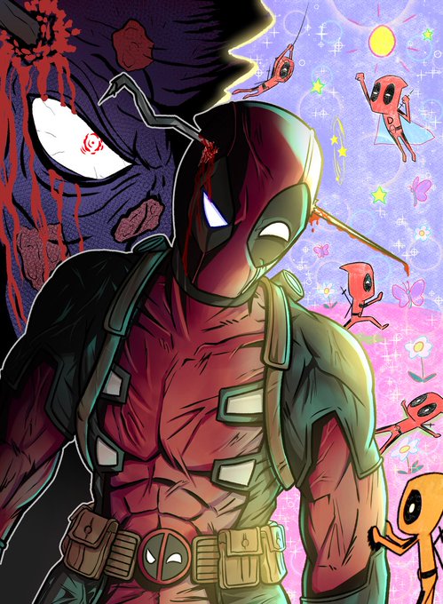 デッドプールのtwitterイラスト検索結果 古い順