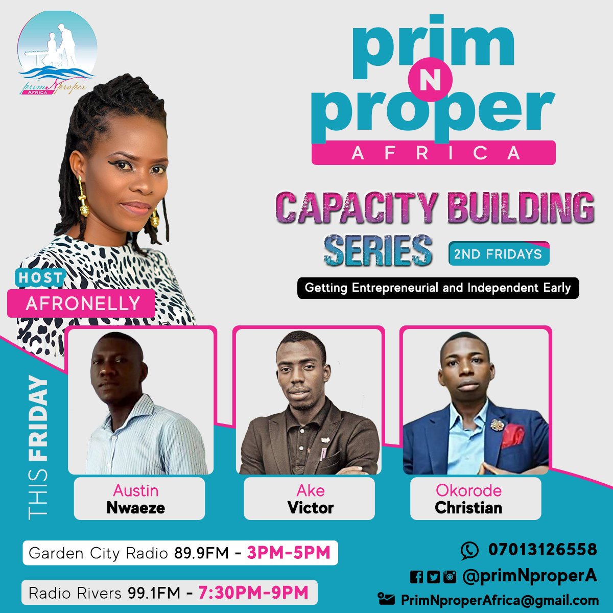 PrimNProperA's tweet photo. #TGIF
#CapacityBuilding series in different fields
-Austin Nwaeze - Alternative to College
-Okorode Christian - Agriculture @CoTheBest
- Ake Victor- Having a coach
Meet @SlowfaceSolomon winner #fastidiousDrops Edition F.
Still celebrating #DayOfTheGirl With Her: #SkilledForce https://t.co/6E2sv3sxlR
