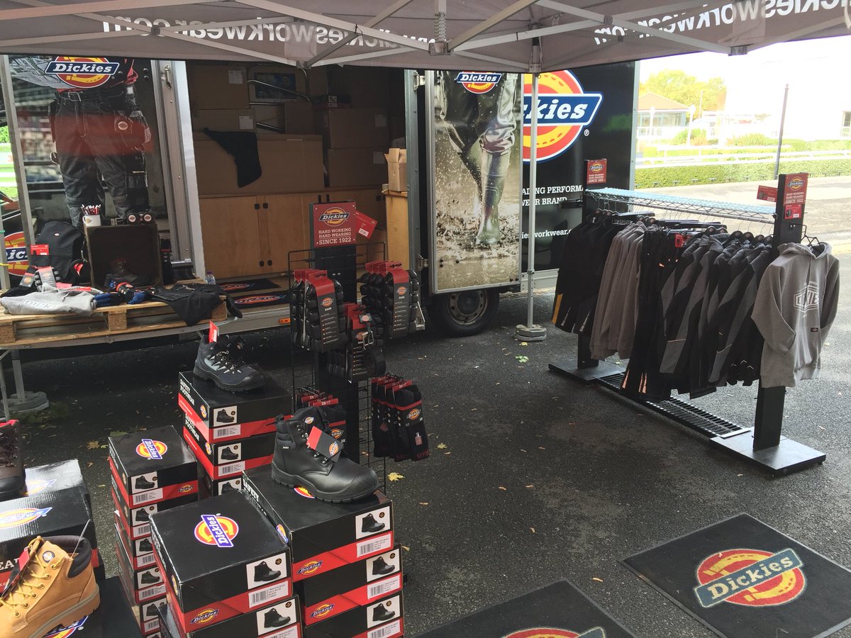 It’s all happening down at KEMPTON race course!  D&amp;M Tool Show has begun, get down and see us outside or inside! #DickiesPro #EisenhowerExtreme