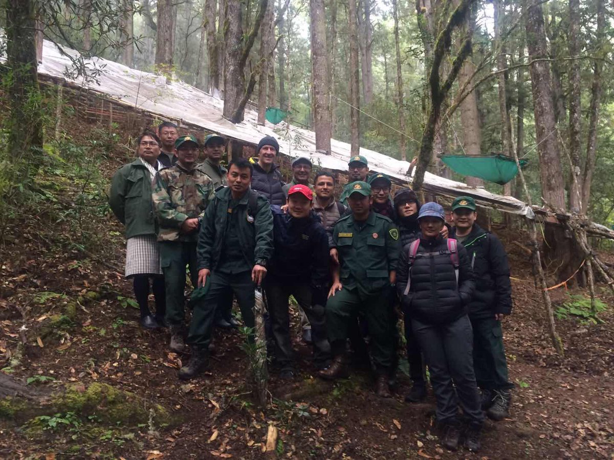UWIFRT's tweet photo. As part of the Bhutan Climate Change Adaption Potential #BCCAP project's closing workshop, officials from Department of Forests and Park Services - Bhutan, BOKU University and the Institute visited the large scale roofing experimental plots at Tashigang Goempa, Thimphu https://t.co/HC2Mtf40dD