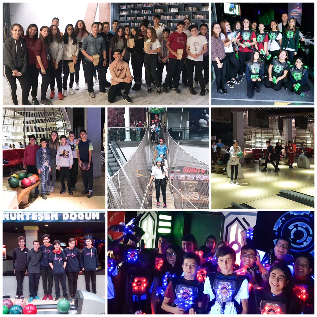 Okulumuzda uygulanan karakter eğitimleri kapsamında; kaynaştırma, motivasyon ve özgüven geliştirme etkinlikleri düzenledi. 8 ve 9. sınıf öğrencilerimiz rehber ve mentör öğretmenleri eşliğinde, bowling, lazer, köprü oyunları ile eğlenip, sinema keyfi ile günü tamamladılar.