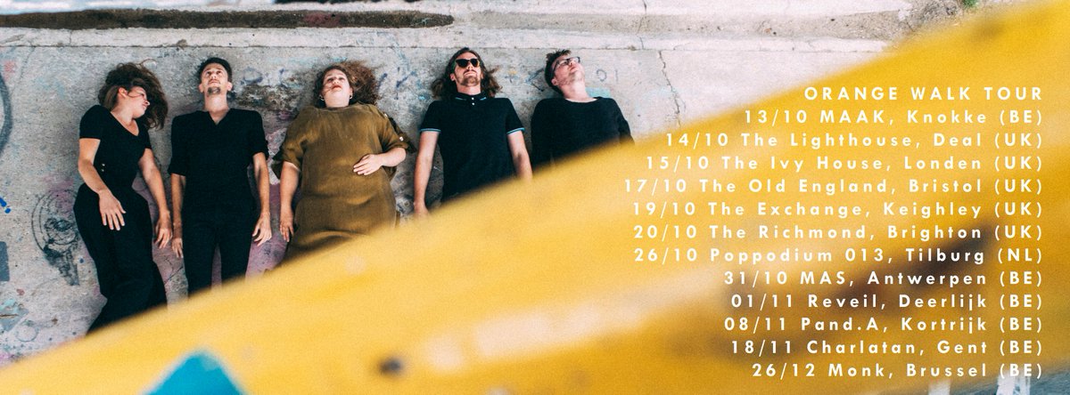 UncleWWband's tweet photo. Join us on tour! #OrangeWalk #OrangeWalkTour #Touring #gigs with @EmilyMagpie @Keyla_Mix @vivelafete_br etc. https://t.co/52yeyqZ41q
