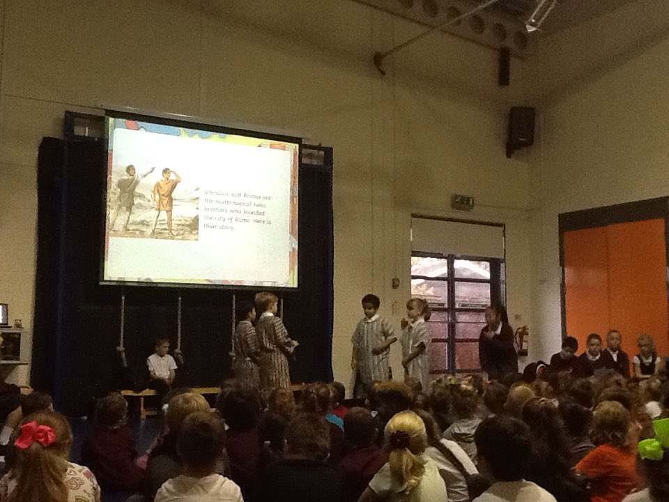 MissGrovesMLP's tweet image. Wow, Year 4 know lots about Romans! Thanks for inviting us to watch your performance @MrScarrMLP @MabLanePri #romans #classassembly