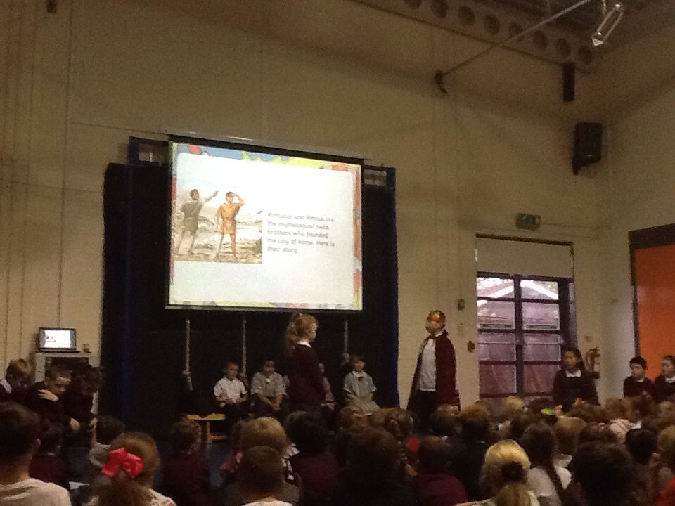 MissGrovesMLP's tweet image. Wow, Year 4 know lots about Romans! Thanks for inviting us to watch your performance @MrScarrMLP @MabLanePri #romans #classassembly
