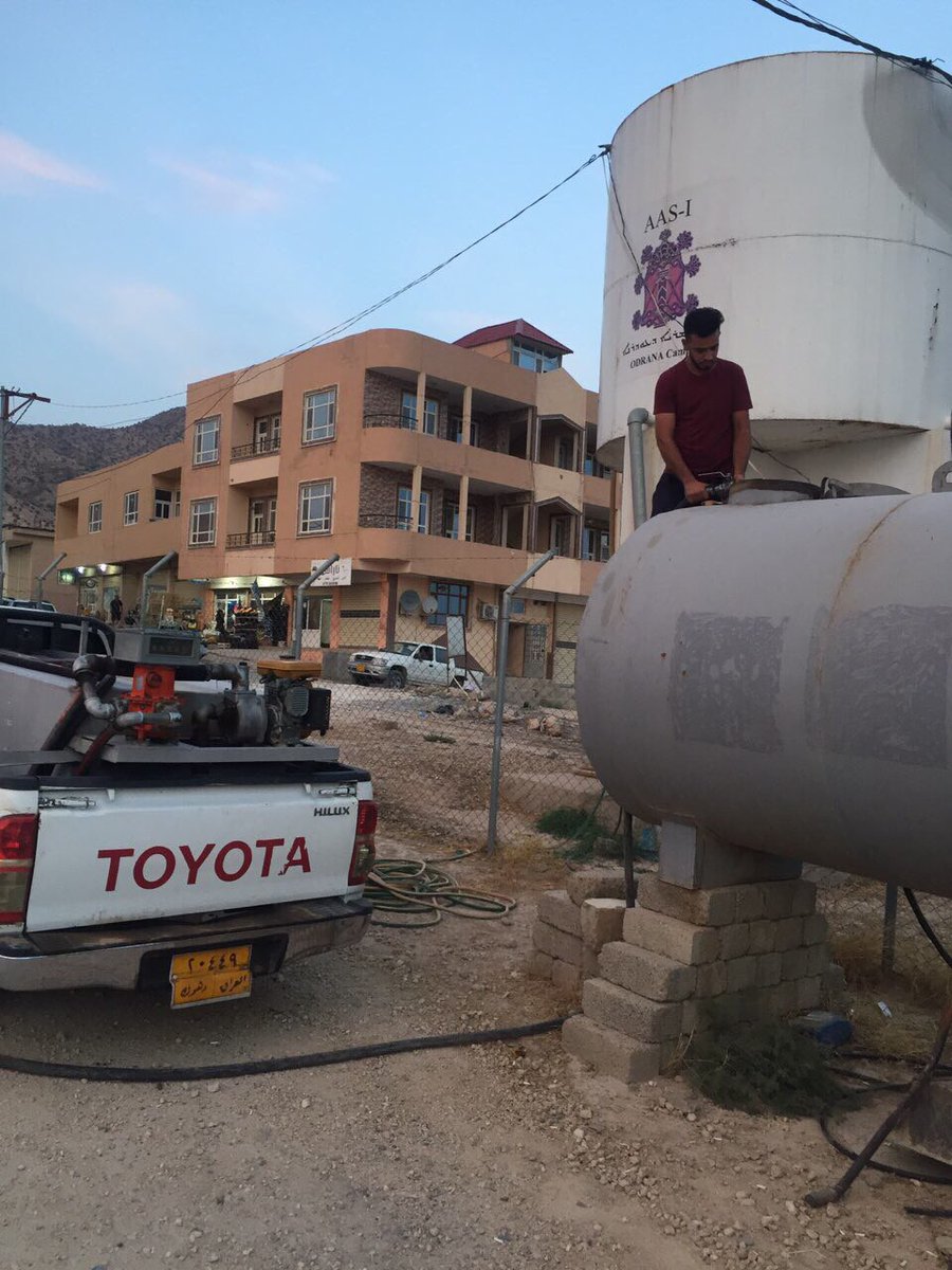 iraqichristian's tweet photo. We in partnership with Assyrian Aid Society-Iraq implemented a project of providing (5,000) liters of Gas oil (Diesel) for generator of Odrana Camp for IDPs in Shiyoz village, Sep. 23rd 2018. #VictimsOfISIS #RiseNineveh #NinevehPlain @assyrianaid https://t.co/IelvkTbRJi