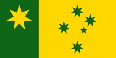 newausflag's tweet photo. @SkyNewsAust @Nicholas_Reece It should be changed because it's out of date. The problem is settling on a design. This one is the current flag with Union Jack removed and colours changed to our own national colours - green &amp; gold from the golden wattle. #PoliticsHQ https://t.co/NcT9r6B6qj