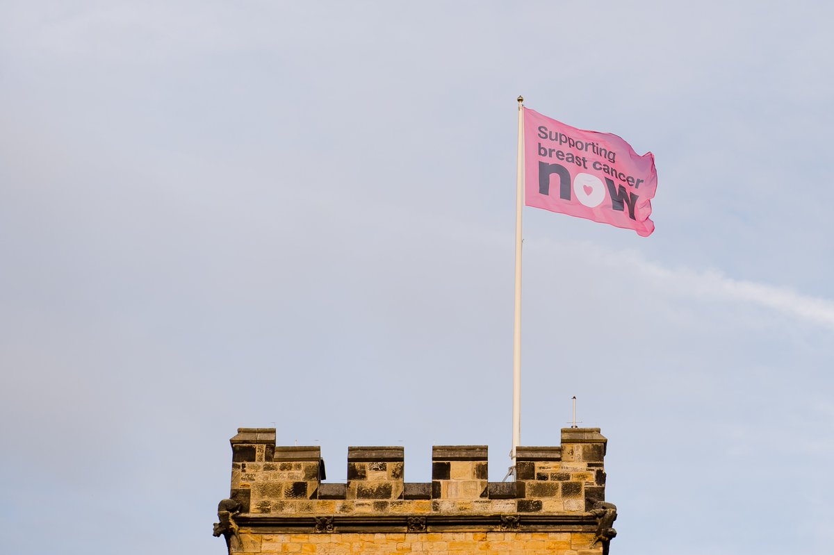 TonbridgeUK's tweet photo. It's Pink Day at the school, which means an array of wonderful outfits are being worn by boys to raise awareness of breast cancer (and other cancers) and help fund research. Even our buildings are getting in on the act and a flag is flying with the all-important message ... https://t.co/wJbx23QF8c
