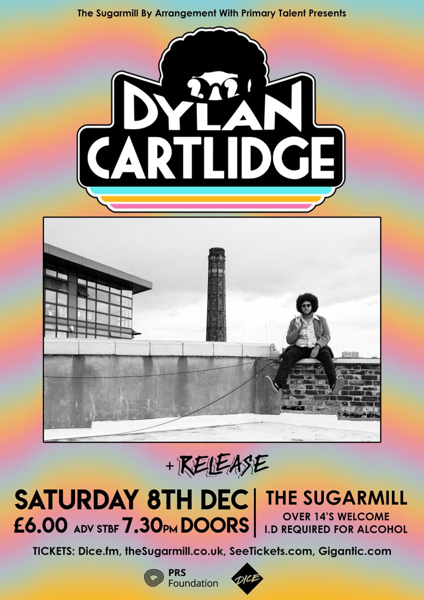 **ON SALE NOW**
<a href="/DylanCartlidge/">Dylan Cartlidge</a> returns to The Sugarmill on 8th Dec.
Support from <a href="/WEARE_RELEASE/">RELEASE.</a> + Special Guests TBA.