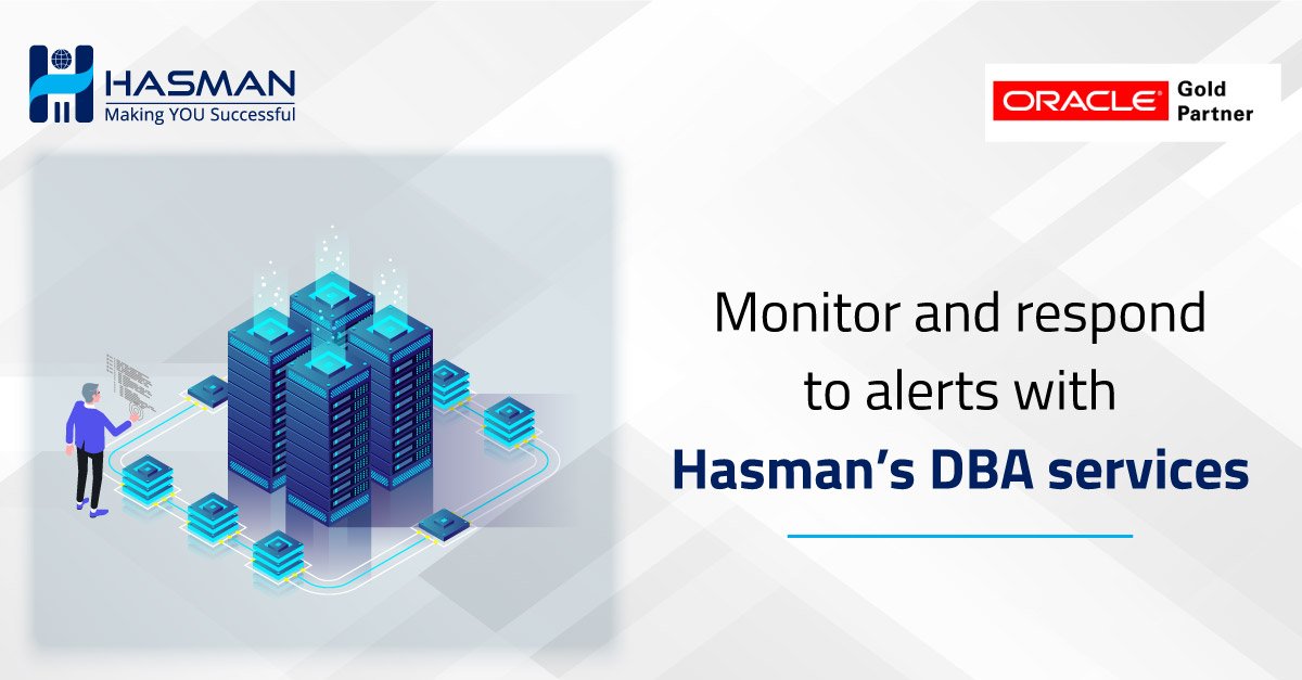 hasmansoft's tweet image. Monitor and respond to #alerts tuned specifically for your #OracleApplication databases with Hasman’s DBA services. Know More: bit.ly/2xMXdBj