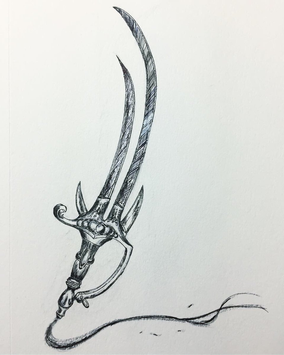 Stormnormgraphx's tweet photo. #Inktober #inktober2018 #illustration #inkdrawing #art #imaginativearms #weaponworld Days 9-12 https://t.co/7R1qUKLQ0w