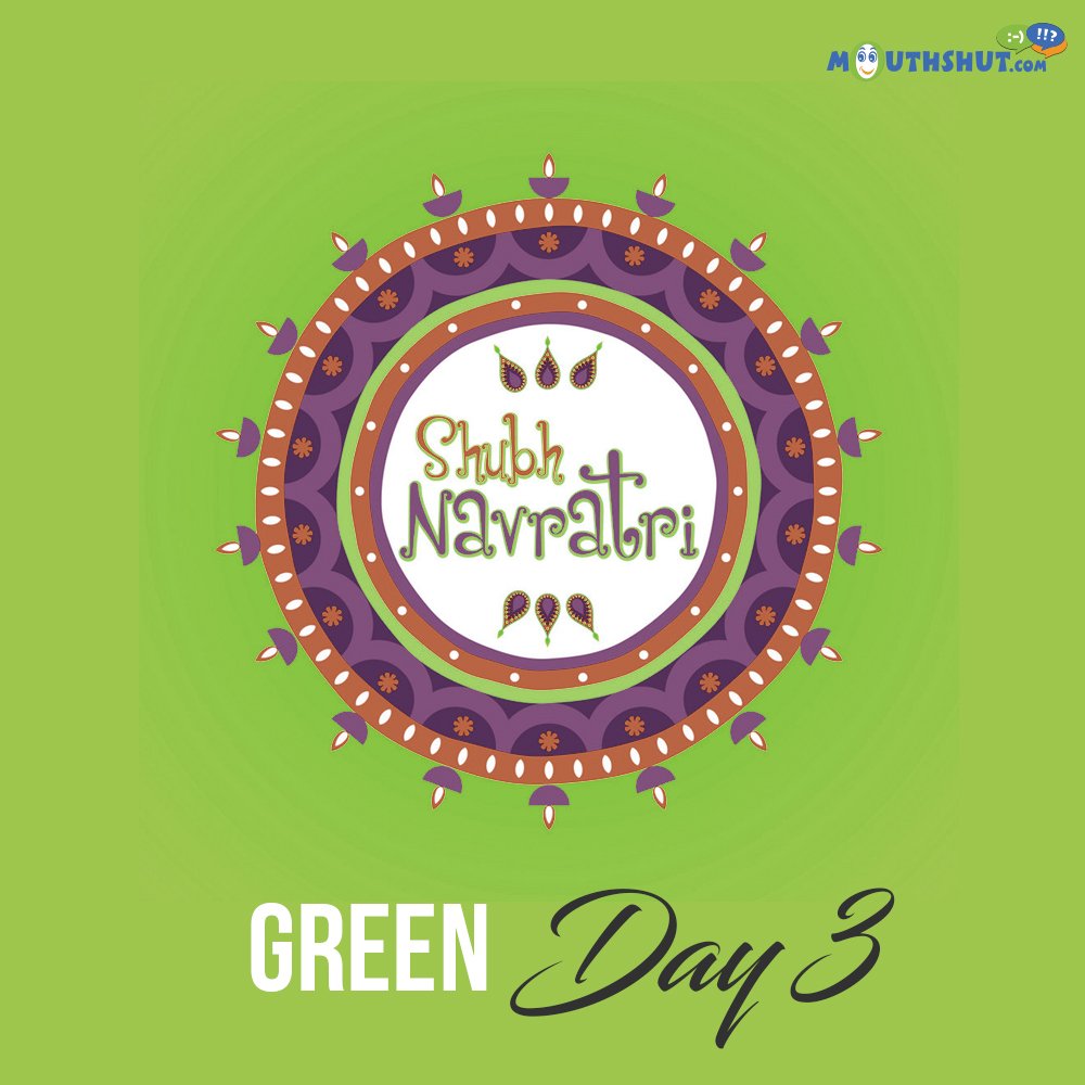 MouthShut's tweet photo. This #calm and #gentle colour of #nature represents unconditional #love, #prosperity &amp; #richness! Step out in #Green &amp; radiate the #joy!
Click ur pictures in green, post it on the blog &amp; share ur experience of the 3rd day!
#Navratri #Colours #9Days #9Colours #Day3 #IndianFestival https://t.co/hTqYmMaC62
