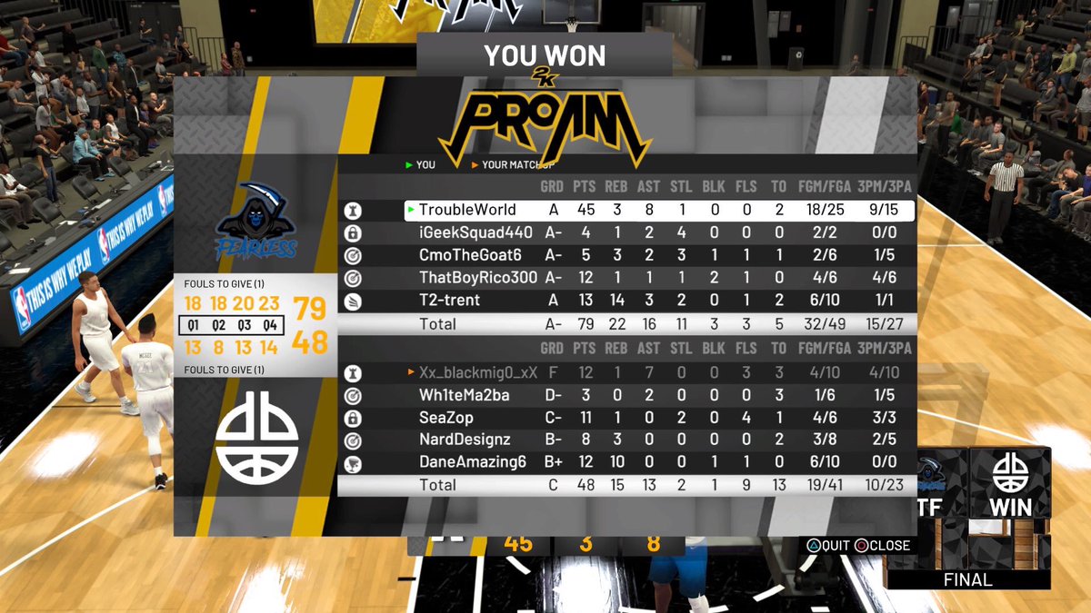 xFearless2k's tweet photo. GGs To These Guys Slowly Finding Our Way 🤝 #TF4L https://t.co/wGIng8fPVC