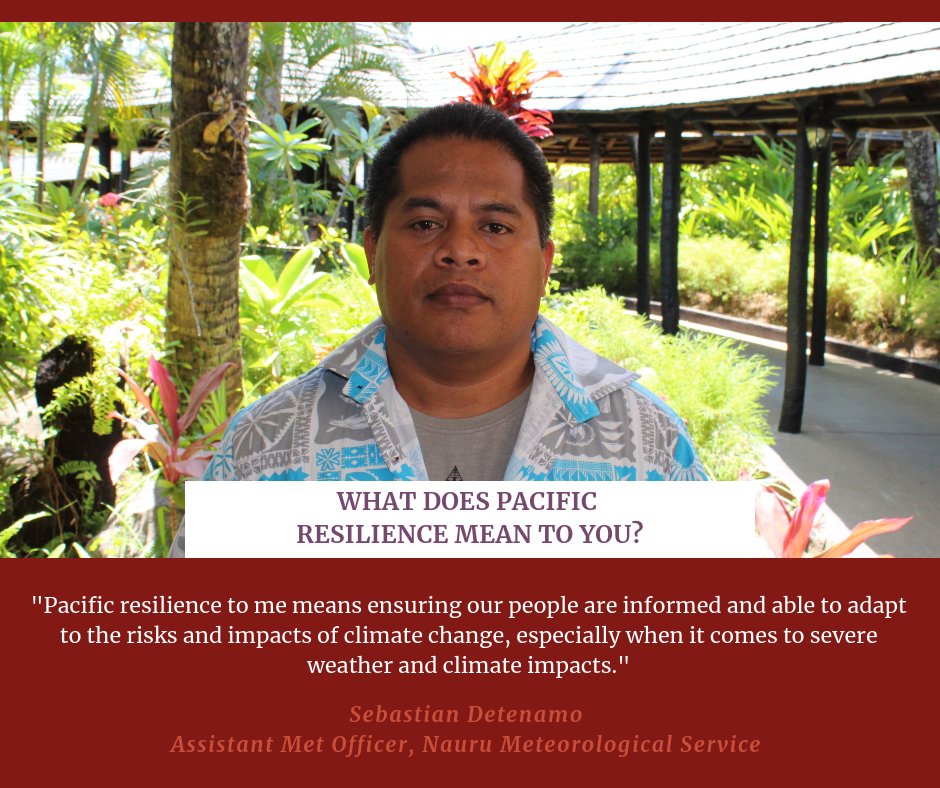 SprepChannel's tweet photo. Meet Sebastian Detenamo, Assistant Met Officer of Nauru Meteorological Service.
Mr Detenamo is attending the Fourth Pacific Islands Climate Outlook Forum (PICOF-4) in Nadi, Fiji. #PICOF #PacificResilience #SPREP25 #PacMet https://t.co/ZnS5l61Xd1