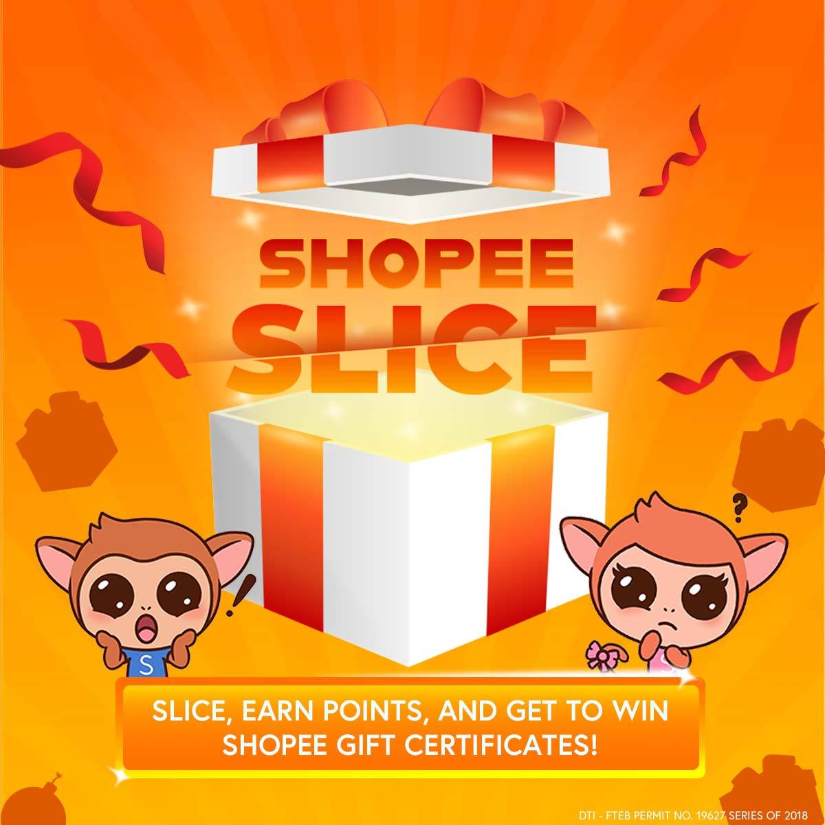 ShopeePH's tweet photo. ATTENTION SHOPEE FAM‼

It's time naman to test your slicing skills with our newest Shopee game: SHOPEE SLICE! 😃😁 The game will be available later at 6pm. Kaya start practicing for when you top the leaderboard, you'll get gift certificates worth up to P3,000! #ShopeeSlice https://t.co/Tf0OHgbSKb