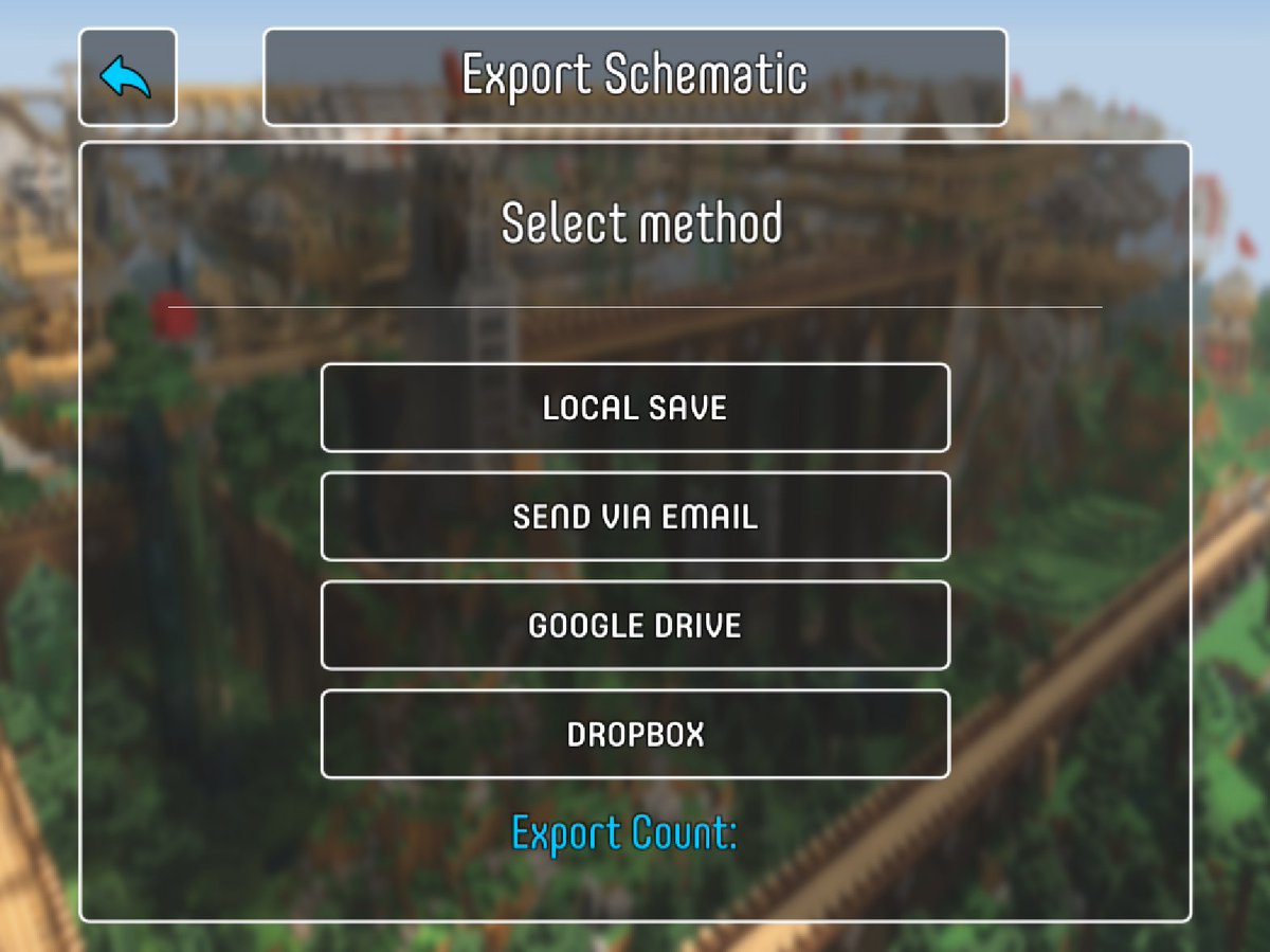 MCProApp's tweet photo. How do you like this new #MCProApp upcoming feature? Export blueprint as #schematic to #googledrive, #Dropbox, send via email or save to device... Will be available for both #iOS and #Android versions. https://t.co/dIhyre8ppW