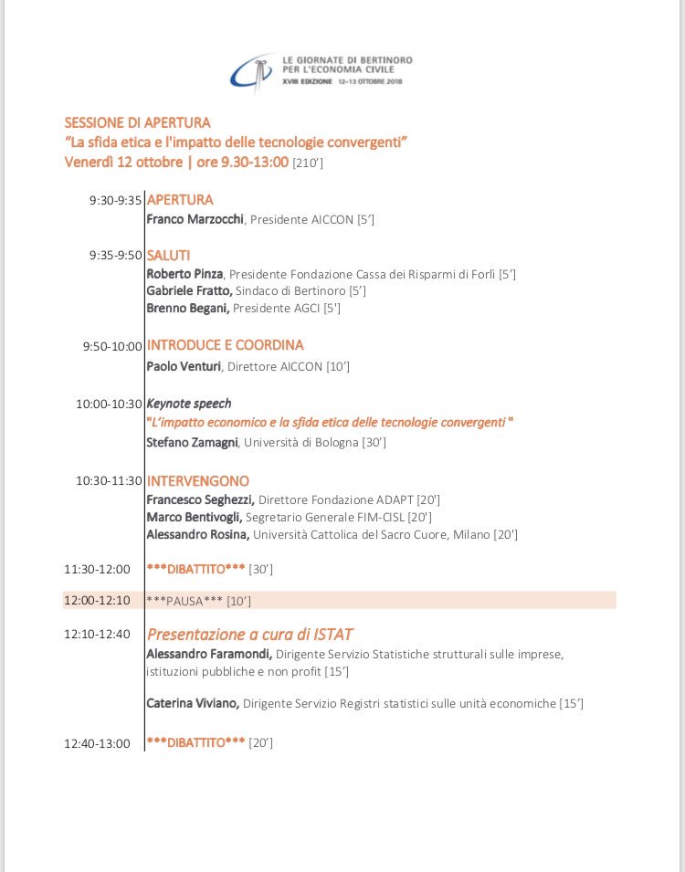 FIMCislStampa's tweet photo. Oggi #12Ottobre a Bertinoro(FC)

GIORNATE DELL’ECONOMIA CIVILE

LA SFIDA ETICA E l’IMPATTO DELLE TECNOLOGIE CONVERGENTI:

#Zamagni 
#Bentivogli 
#Rosina 
#Seghezzi  

 Modera @paoloventuri100 https://t.co/4pDzaiNRxA