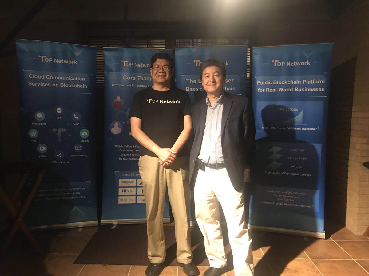 topnetwork_top's tweet image. Our CEO Steve is with Zhang Shoucheng,  @Stanford professor and one of our advisers, at @HuobiGlobal meetup in Stanford University.  #TOPNetwork