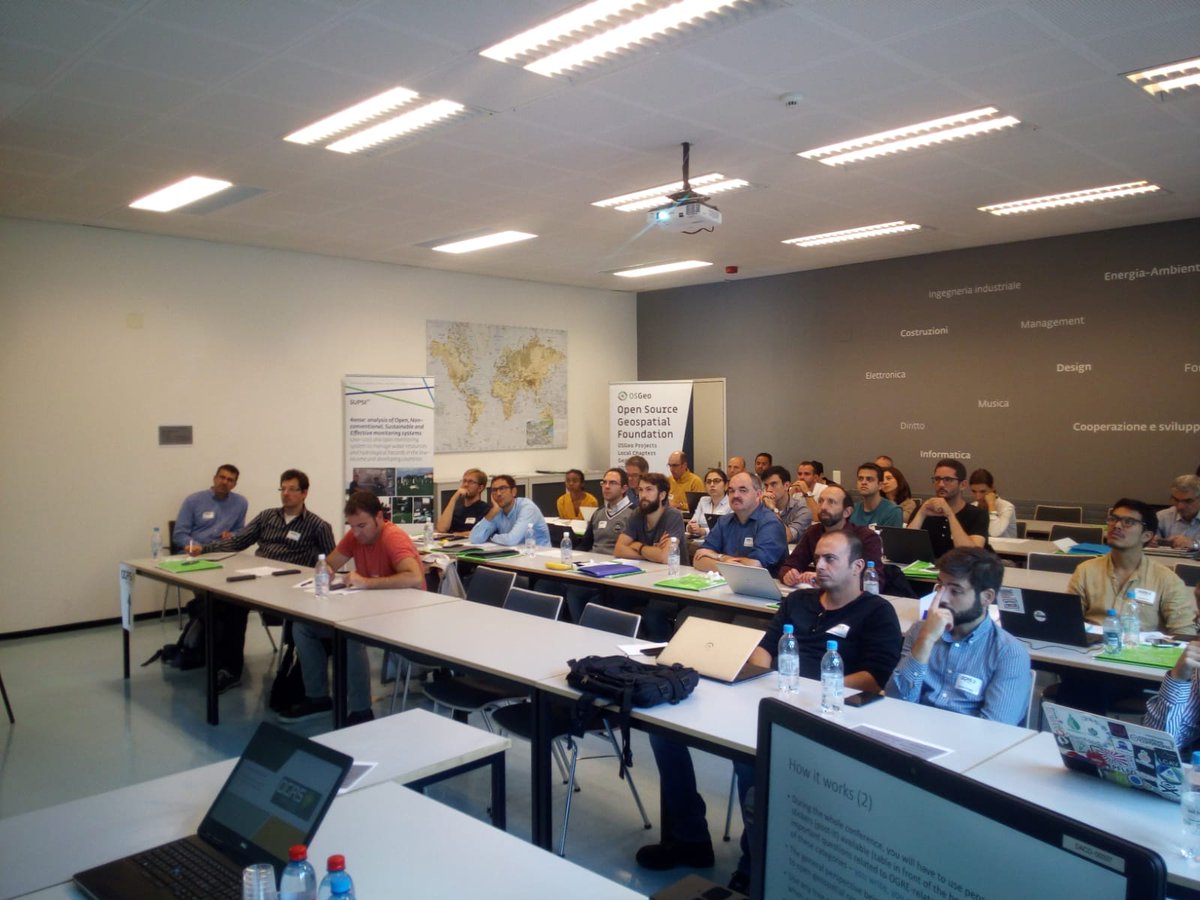 maxi_cannata's tweet photo. Great #ogrs2018 meeting in @supsi_ch !
@OGRSCommunity demonstrated how to put in practice #openScience in the geospatial domain! #opendata #openeducation #opensource #openaccess are already reality in our community! Thanks @OSGeo for #openGeoScience award! https://t.co/6iLB3TI4k2