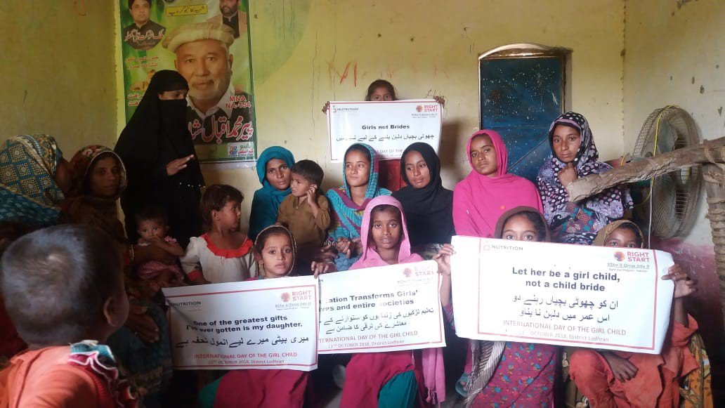 #Rightstart #Pakistan under @NutritionIntl commemorated #IDGC in intervention district #WitheraSkilledGirlforce