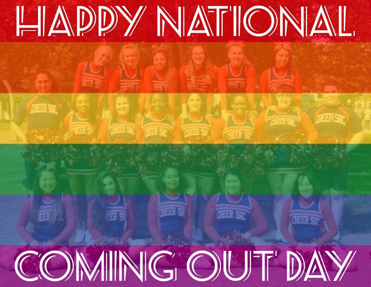 cheersac's tweet photo. Happy #nationalcomingoutday ! 🏳️🌈❤️🧡💛💚💙💜🌈 #cheersacramento #cheersac #cheerfortomorrow #cheerleaders #charitablecheerleaders #charitablecheerleading #nonprofit #philanthropy #civicengagement #community #charity #humanitarian #sacramento365 #visitsacramento #sacramento https://t.co/yfBS9jKDpQ