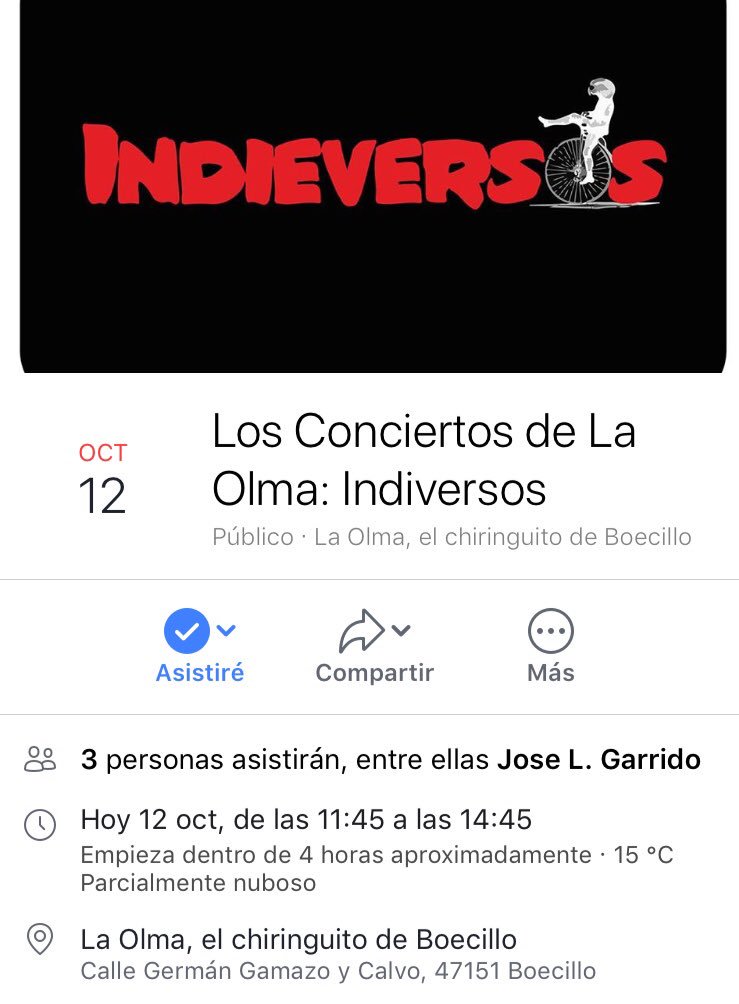 indieversosmdc's tweet photo. Esta noche INDIEVERSOS estará en el chiringuito de Boecillo “La OLMA”... https://t.co/W1UshTtq3g