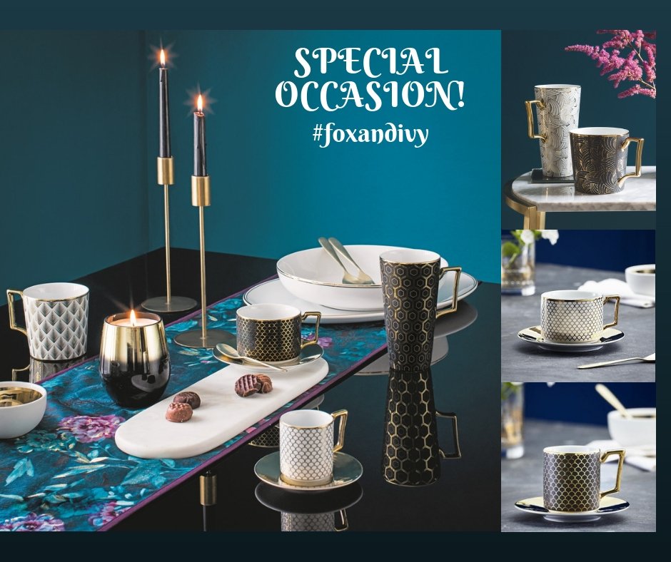 DesignlabsL's tweet photo. #FRIDAYFINDS...😍 Today we have got the most elegant looking crockery for you. Hurry!! Visit your nearest #Tesco for #Foxandivy #Collection #interiorstyle #interiorstyling #homedecor #homedesign#homedecoration #homedesign #home #budgetdecor #budgethome #harrow  #homeware #netmums https://t.co/Wnr3B3mgP2