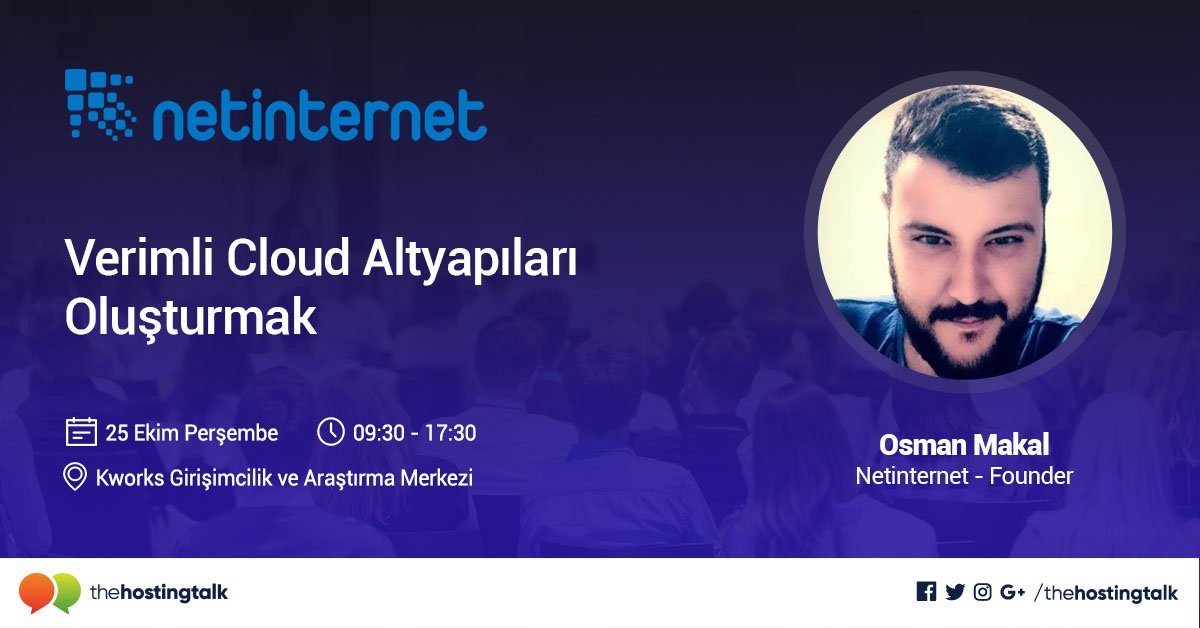 cloudtalkglb's tweet photo. Netinternet Kurucusu Osman Makal "Verimli Cloud Altyapıları Oluşturmak" sunumu ile #HostingTalk etkinliğinde yer alacak.
#Hosting #Cloud #Domain #Etkinlik #Netinternet @Netinternet @osmanmakal
👉 Detaylı Bilgi ve Ücretsiz Kayıt İçin: https://t.co/ARlZF1zF4b https://t.co/FgGrMXqelh