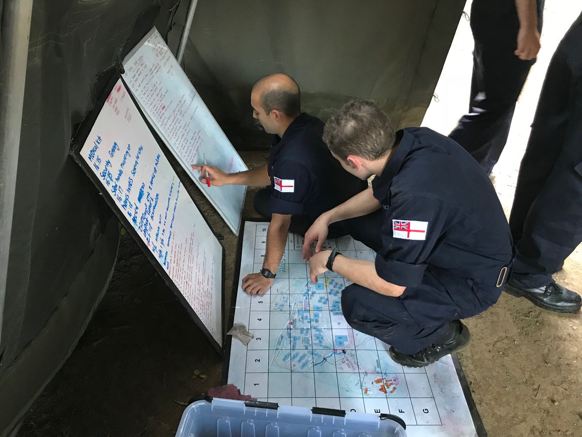 HMS_Raleigh's tweet photo. The #CORNWELL13s Port class took a trip up the river prior to both classes starting the Disaster Relief Exercise. 100% effort from all involved resulting in a very successful exercise. #C2DRIL #teamwork https://t.co/mf9kM1X5GM