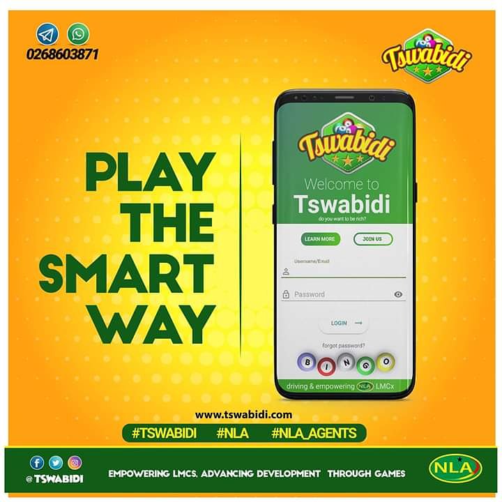 Tswabidi's tweet photo. Who is ready for the lotto fun? Join #tswabidi today
Visit https://t.co/6rzneYAw7I to download your app and learn more.
#tswabidi
#nlaagents
#nlalotterygames
#lottery
#bingo
#ghanalottery https://t.co/3D2kE4yEeu