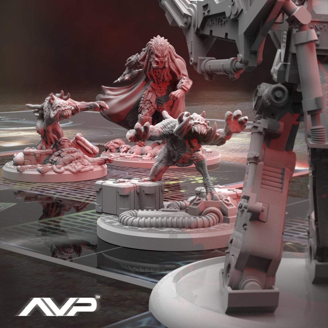 avpgalaxy's tweet photo. You've only got just over 16 hours left to get your entries in to stand a chance at winning a set of new miniatures for AvP - The Hunt Begins! | https://t.co/G3c0GIwu3L | #Alien #Aliens #Xenomorph #Predator #ThePredator #Yautja #AlienvsPredator #AvP #FemalePredator #PredatorHound https://t.co/Xp5XHlNsPv