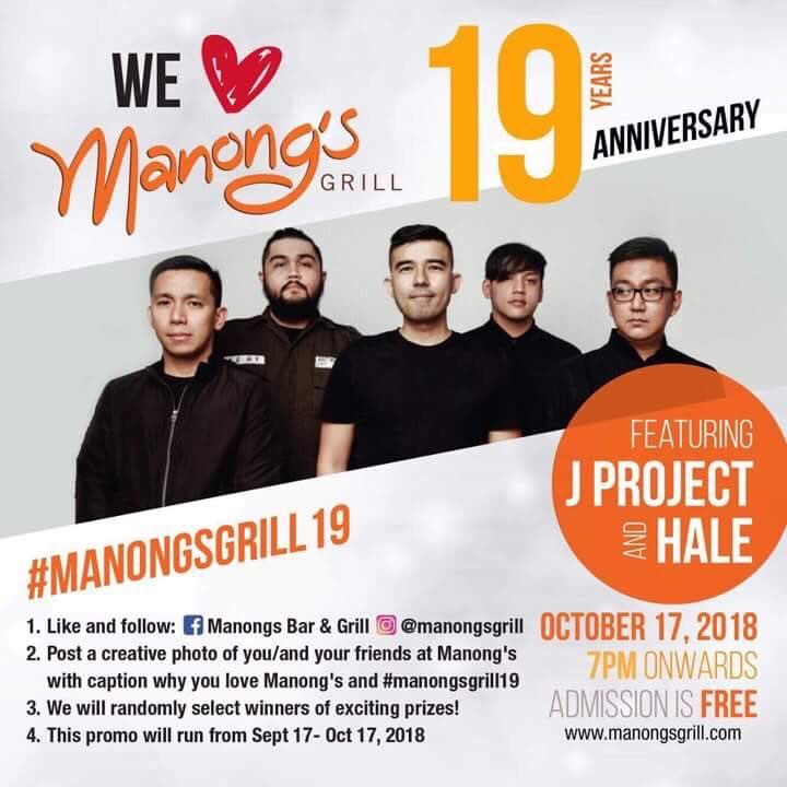 halemusicph's tweet photo. Manong’s anniversary contest! Exciting prizes await! #manongsgrill19 https://t.co/ePqWFVYe3G