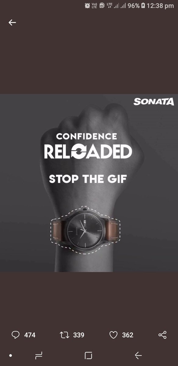 pd_dhadiwal's tweet photo. @SonataWatches @ContestHandle 🔹Here i shared my screenshot at the right moment to fit the Sonata Reloaded watch on the hand.
#Contest #SonataReloaded #StyleReloaded #StopTheGIF
Join
@PuneetKankariya
@srk_siddhant003
@Theroyalthug
@MahaveerDhadiw2
@AshishDugad
@srk_siddhant003 https://t.co/Z5GVAnE5Zw