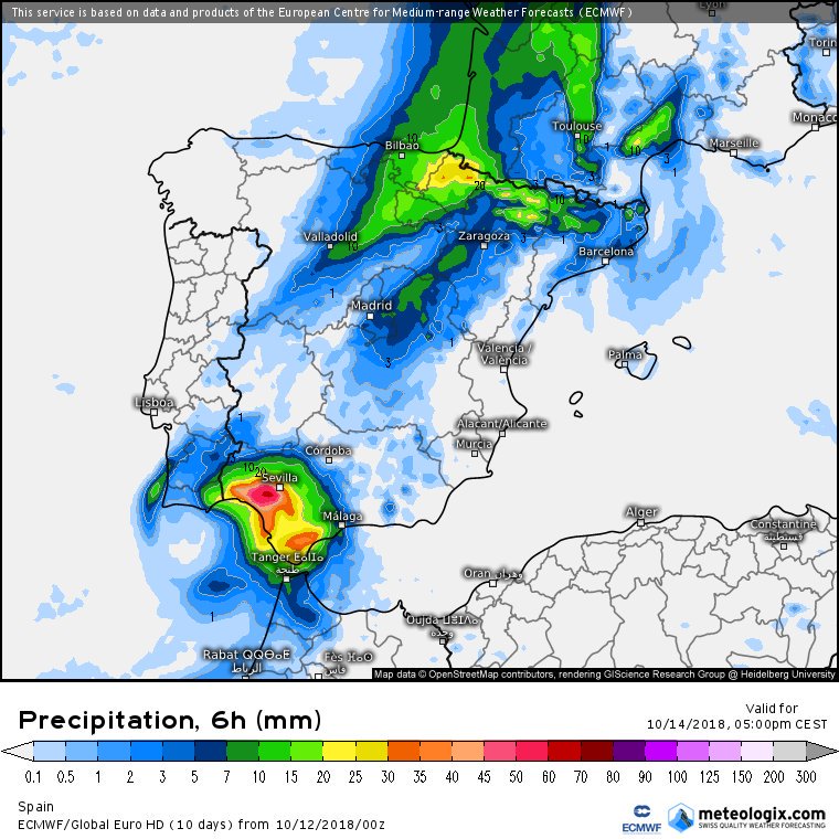 Era reticente a hablar del huracán #Leslie pero viendo las últimas salidas de modelos, no queda más remedio que hacerlo.Hay modelos que ven como Leslie en forma de tormenta tropical afectaría a la península entrando por el sw el domingo. Puede dar mil vueltas así que tranquilidad