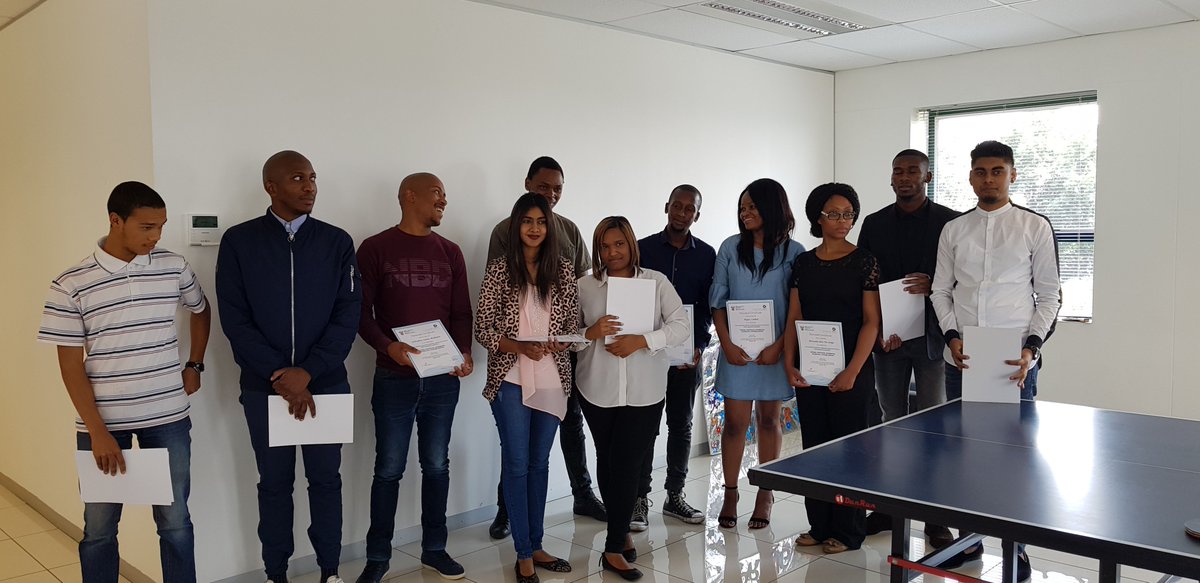 ProServZA's tweet photo. CONNECTION TELECOM LEARNERSHIP PROGRAMME GRADUATION 2017/2018.
ProServ SA was appointed by @ctel_za to provide training for 12 learners in the System Support NQF Level 5 qualification as per the MICTSeta SLA Connection Telecom.
#ConnectionTelecom #ProServSA #MICTSeta https://t.co/s6Fyr52O65